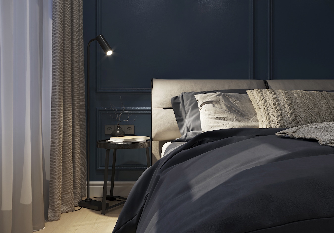 дизайн проєкт спальні фото